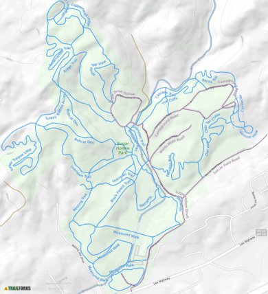 Bristol Mountain, Virginia, Bike Trails Preview 1