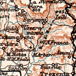 Sardinia (Sardegna) Isle map, 1913 Preview 3