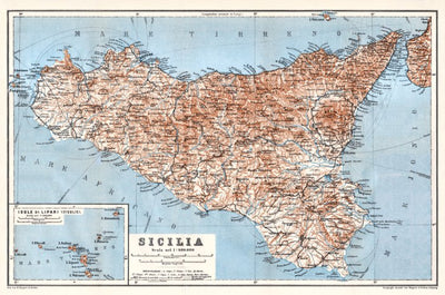 Sicilia (Sicily) map, 1912 Preview 1