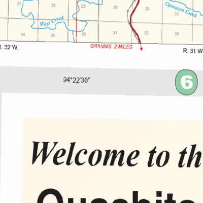 Ouachita National Forest Visitor Map West Preview 2