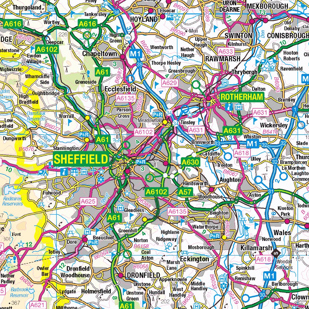 East Midlands and East Anglia Map by Red Geographics | Avenza Maps