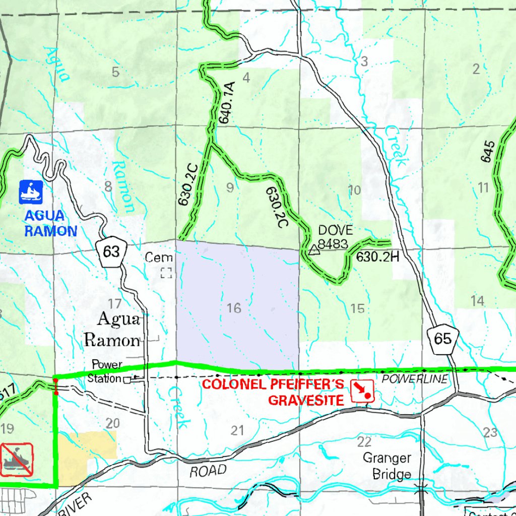 Rio Grande National Forest Visitor Map - Divide Ranger District (East ...