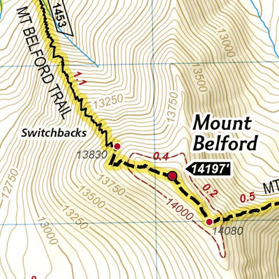 1302 Colorado 14ers North Map 13 Preview 2