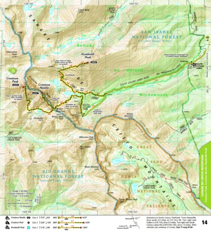 1303 Colorado 14ers South Map 14 Preview 1