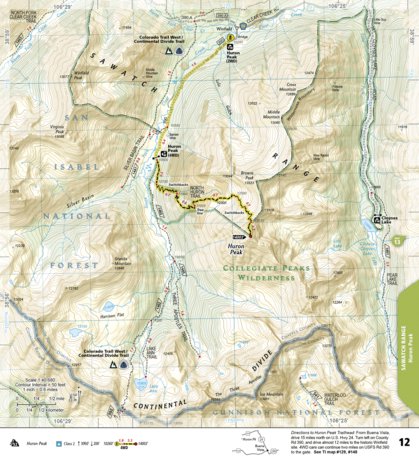 1302 Colorado 14ers North Map 12 Preview 1