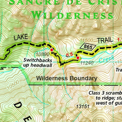 1303 Colorado 14ers South Map 13 Preview 3