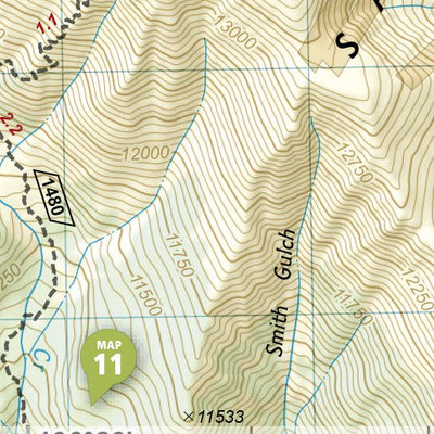 1302 Colorado 14ers North Map 10 Preview 3