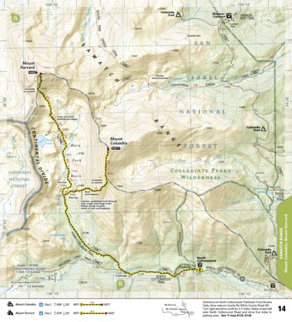 1302 Colorado 14ers North Map 14 Preview 1