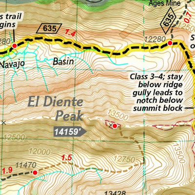 1303 Colorado 14ers South Map 11 Preview 2