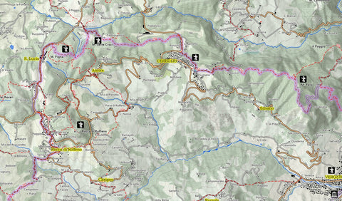 Trekking Linea Gotica - Mappa 4 - Fronte Preview 1