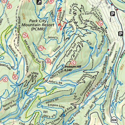 Park City, Utah Trail Map Preview 3