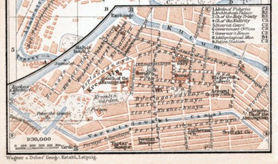 Astrakhan (Астрахань) city center map, 1914 Preview 1