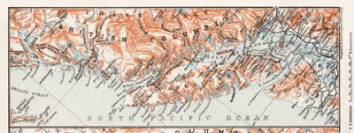 Map of the Coast of British Columbia and Alaska from Fairweather Ridge to Princess Royal Id., 1909 Preview 1