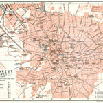 Bucharest (Bucureşti) city map, 1906 Preview 1