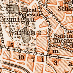 Bucharest (Bucureşti) city map, 1914 Preview 2