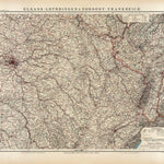 Alsace, Lotharingia and the Northeastern France Map, 1905 Preview 1