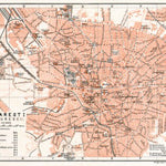 Bucharest (Bucureşti) city map, 1913 Preview 1
