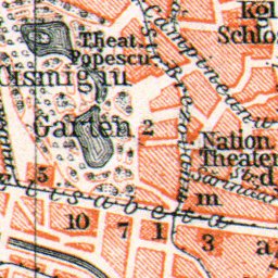 Bucharest (Bucureşti) city map, 1913 Preview 2