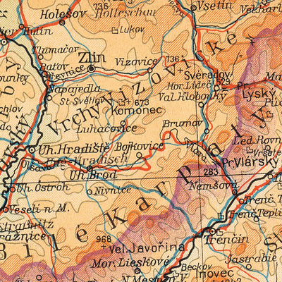 Map of Czechia and Moravia, 1913 Preview 3