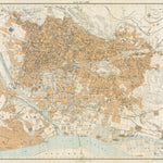Cairo (القاهرة, al-Qāhirah) city map, 1906 Preview 1