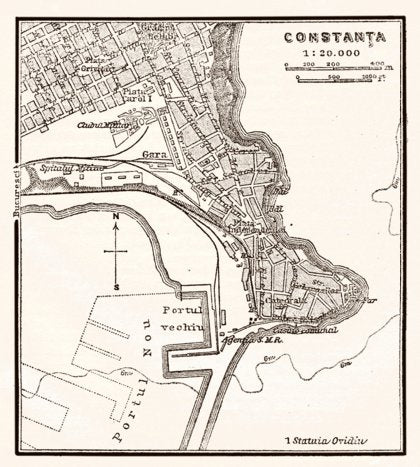 Constanța city Map, 1905 by Waldin | Avenza Maps