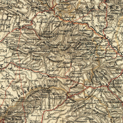 Spain and Portugal Map, 1905 Preview 3