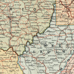 Eastern United States Map, 1905 Preview 2