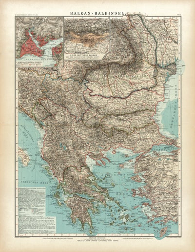 Balkan Peninsula Map, 1905 Preview 1