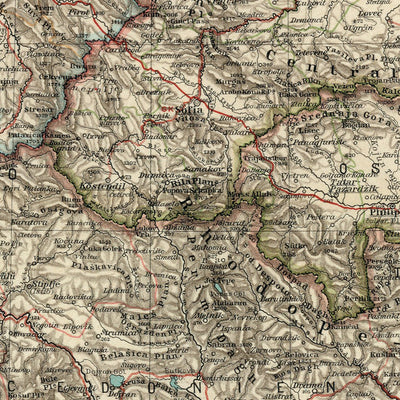 Balkan Peninsula Map, 1905 Preview 2