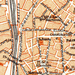 Málaga city map, 1899 Preview 3