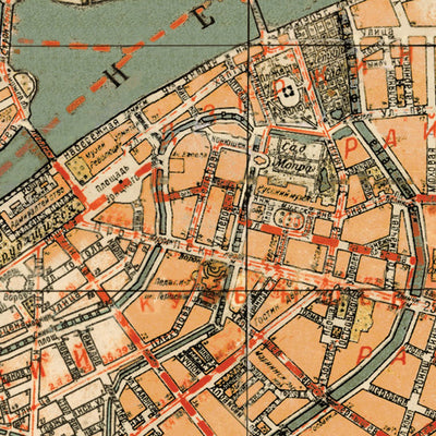 Leningrad (Ленинград, Saint Petersburg) city map, 1937 Preview 2