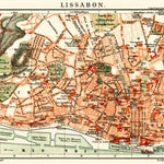 Lisbon (Lisboa) city map, 1904 Preview 1