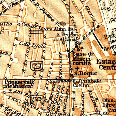 Lisbon (Lisboa) city map, 1929 Preview 2