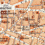 Madrid, city centre map, 1899 Preview 2