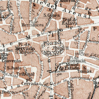 Madrid, central part map, 1913 Preview 3
