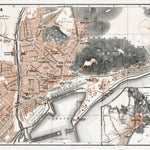 Málaga, city map. Environs of Málaga, 1929 Preview 1