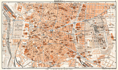 Madrid, city centre map, 1929 Preview 1
