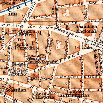 Madrid, city centre map, 1929 Preview 2