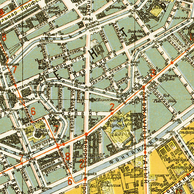 Leningrad (Ленинград, Saint Petersburg) city map, 1924 Preview 3