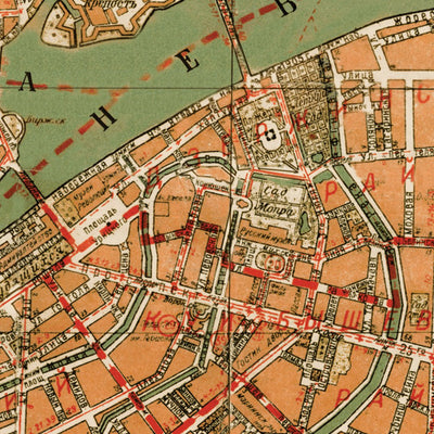 Leningrad (Ленинград, Saint Petersburg) city map, 1936 Preview 2
