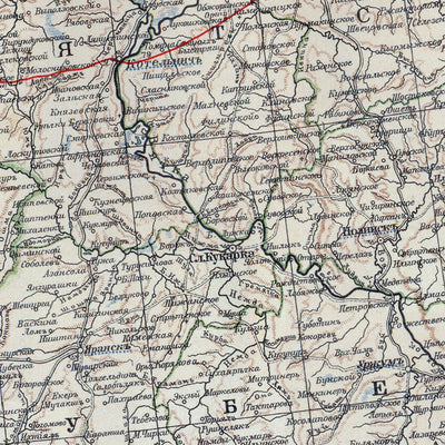 European Russia Map, Plate 7: Upper Volga. 1910 Preview 3