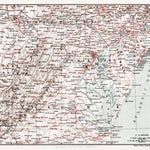 Railway Map of the Middle and Southern States, 1909 Preview 1