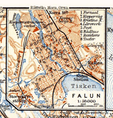 Falun town plan, 1910 Preview 1