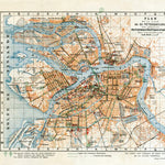 Saint Petersburg (Санктъ-Петербургъ, Sankt-Peterburg) city map, in French, 1914 Preview 1