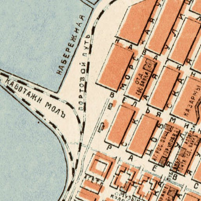Novorossiysk (Новороссiйскъ) city map, 1912 Preview 2