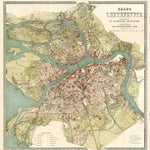 Saint Petersburg (Санктъ-Петербургъ, Sankt-Peterburg) city map, 1895 Preview 1