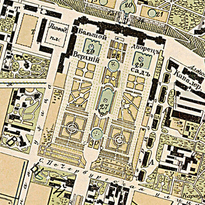 Peterhof (Петергофъ) town plan, 1909 Preview 2