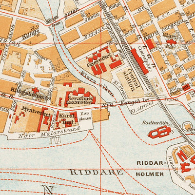 Stockholm city map, 1899 Preview 2