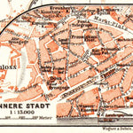 Pressburg (Bratislava) city center map, 1913 Preview 1
