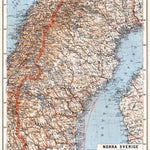 Sweden, north part. General map, 1910 Preview 1